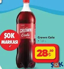 CROWN COLA KOLA 1,5 L fiyat ve kampanya bilgisi